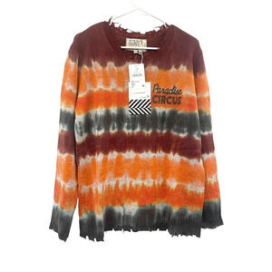 Free People Sandrine Rose Sweater size XS Tie Dye Wool Cashmere Paradise Circus